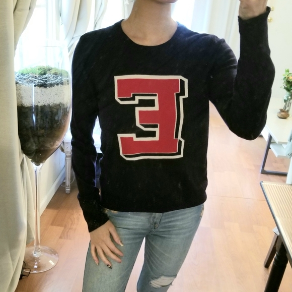 Equipment Sweaters - Equipment Femme Wool University E Navy Pullover